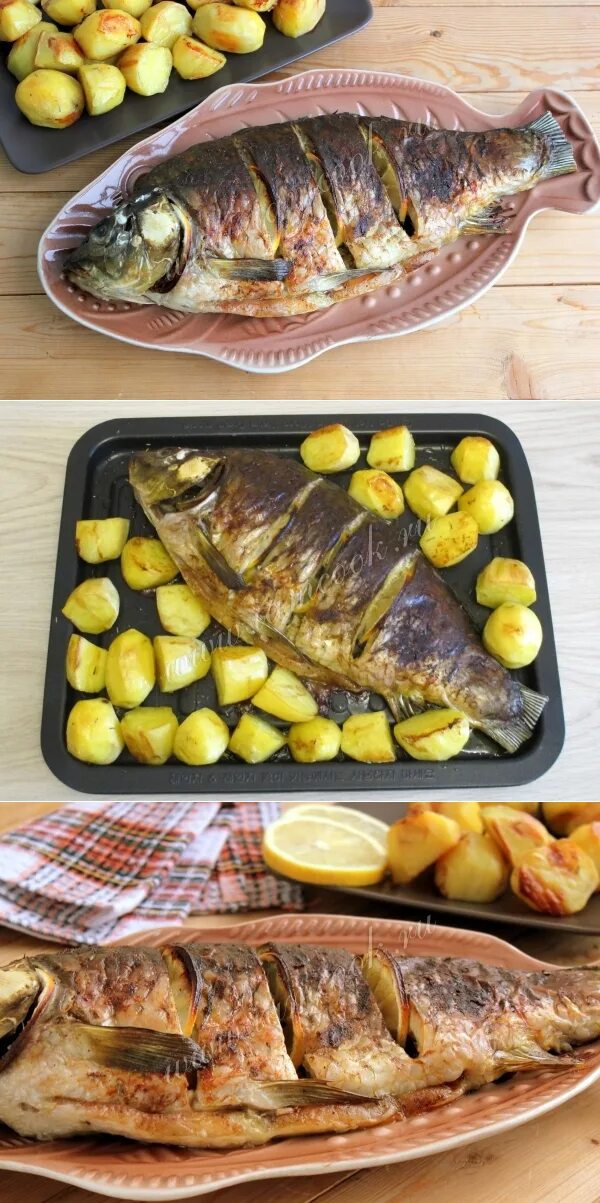 Карп запеченный в духовке рецепт с фото Вкусный карп в духовке