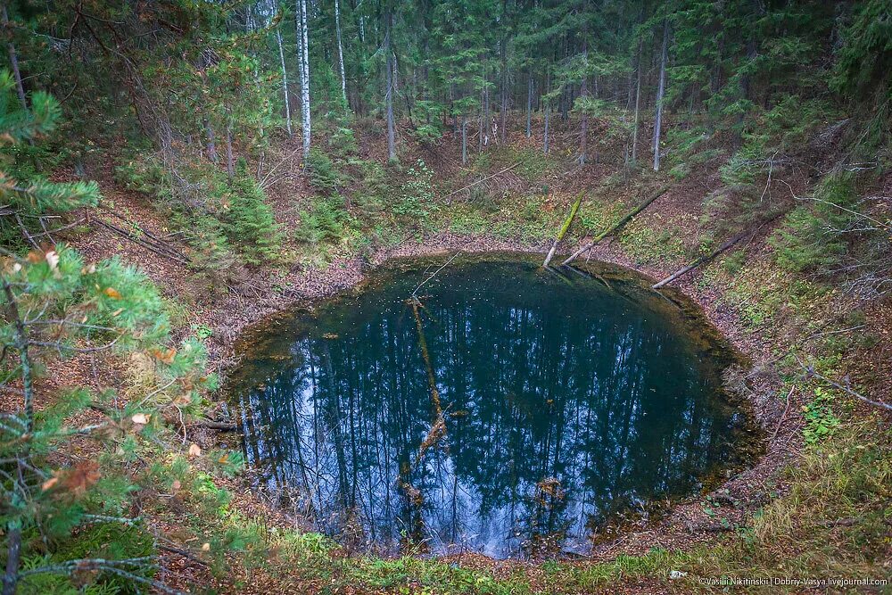 Карстовое озеро фото Загадочные озёра Вязников Что происходит? Дзен