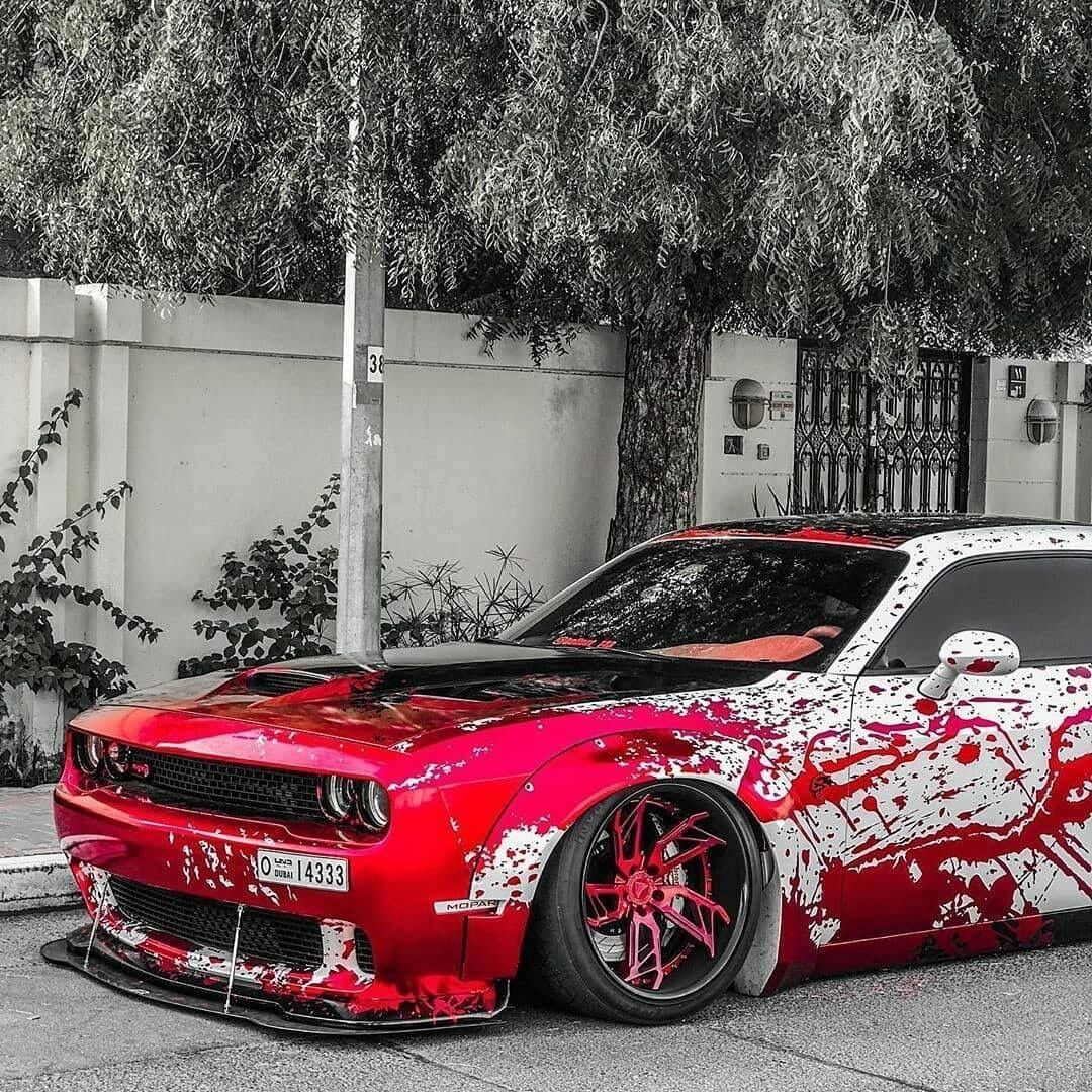 Карт тюнинг машина Dodge Challenger SRT Liberty walk cars, Dodge challenger hellcat, Top luxury car