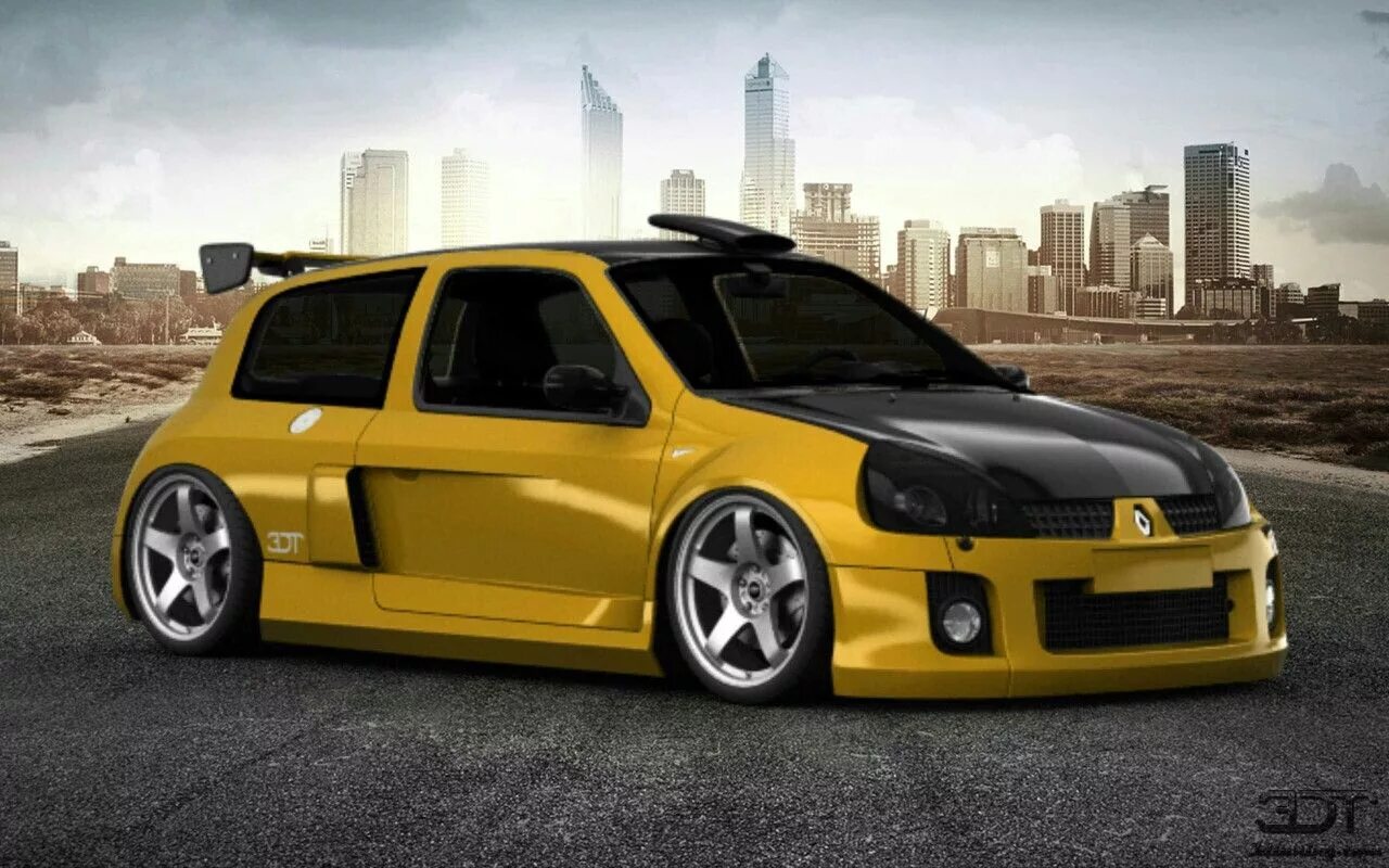 Карт тюнинг рено 3D Tuning Renault Clio V6 Race Car Autos und motorräder, Autos, Motorrad