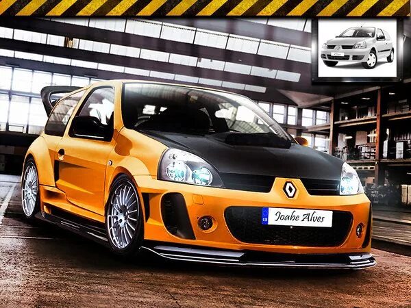 Карт тюнинг рено Coches deportivos, Muscle cars estadounidenses, Renault clío