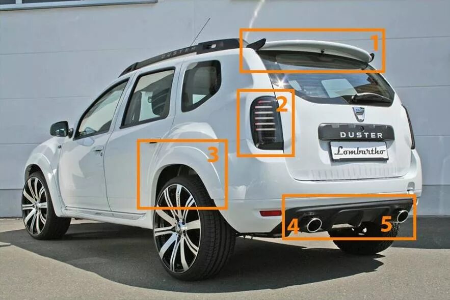Карт тюнинг рено дастер Dacia Duster Whiteliner - Detalii si preturi pentru pachetul de tuning Headline,