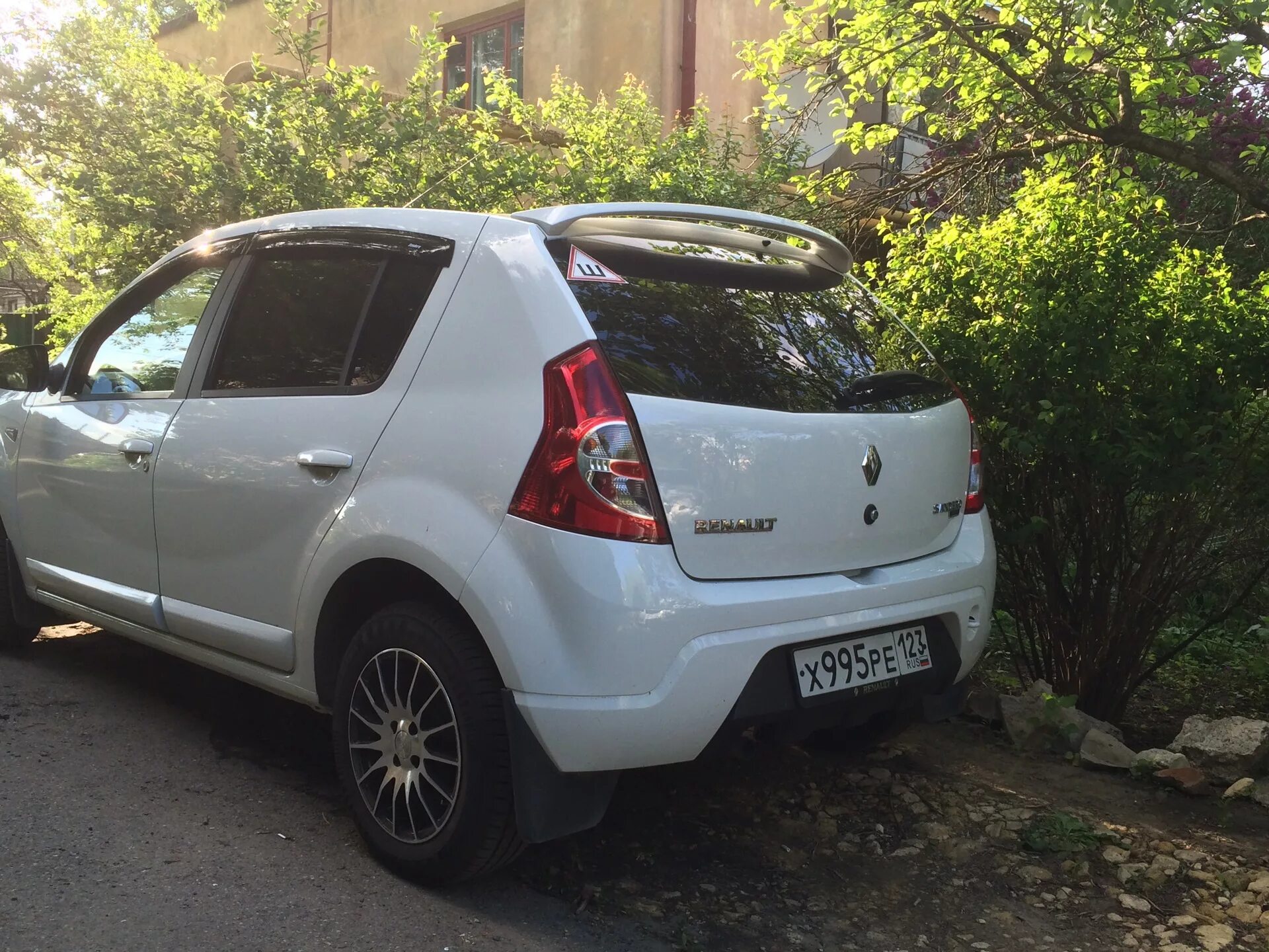 Карт тюнинг спойлер рено сандеро Спойлер "Kart RS" - Renault Sandero 1G, 1,6 л, 2013 года тюнинг DRIVE2