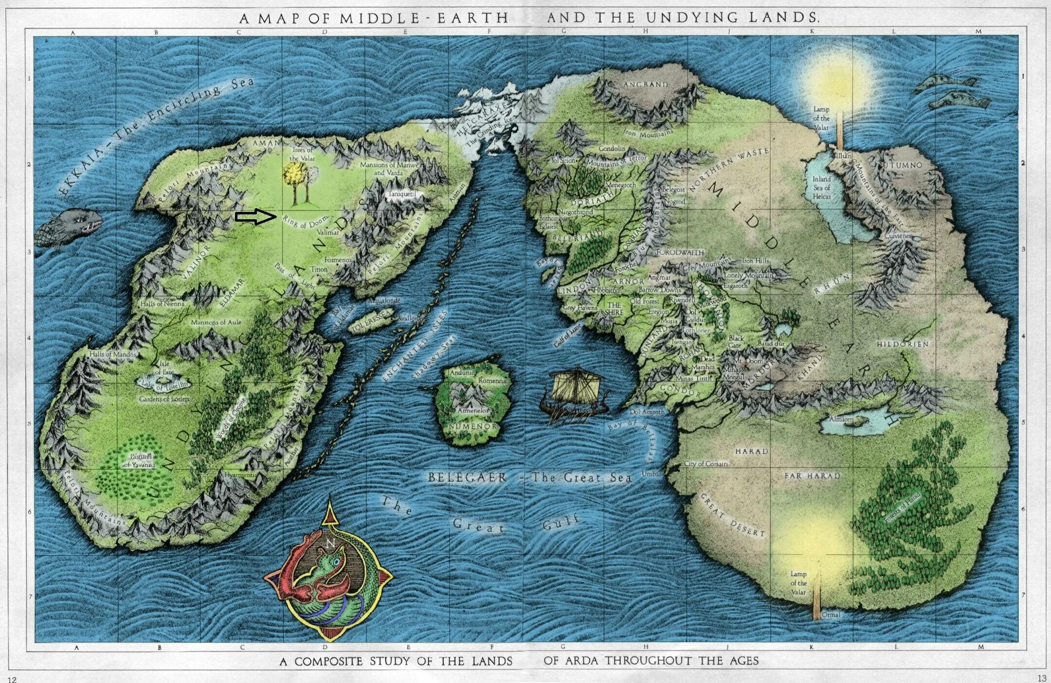 Карта 4 миров фото tolkiens legendarium - Is this map of Middle-Earth reliable? - Science Fiction &