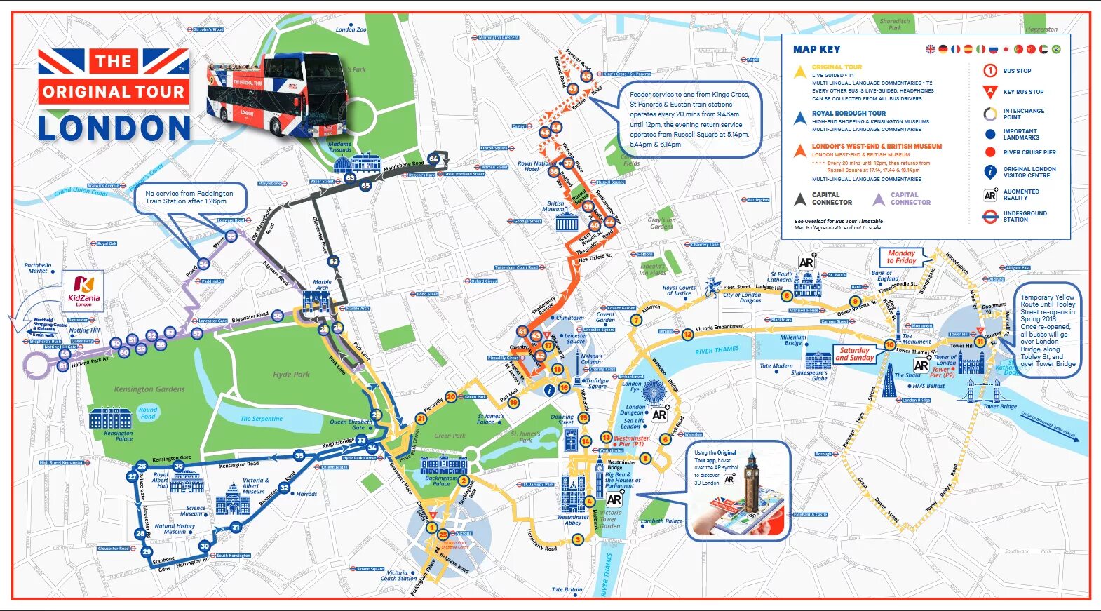 Карта автобус фото TOP-3 the most popular London bus routes