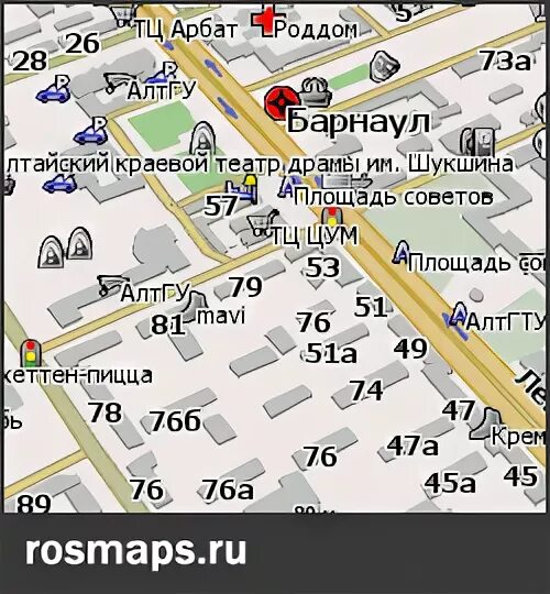 Карта барнаула фото GPS карты Барнаула - Скачать карту