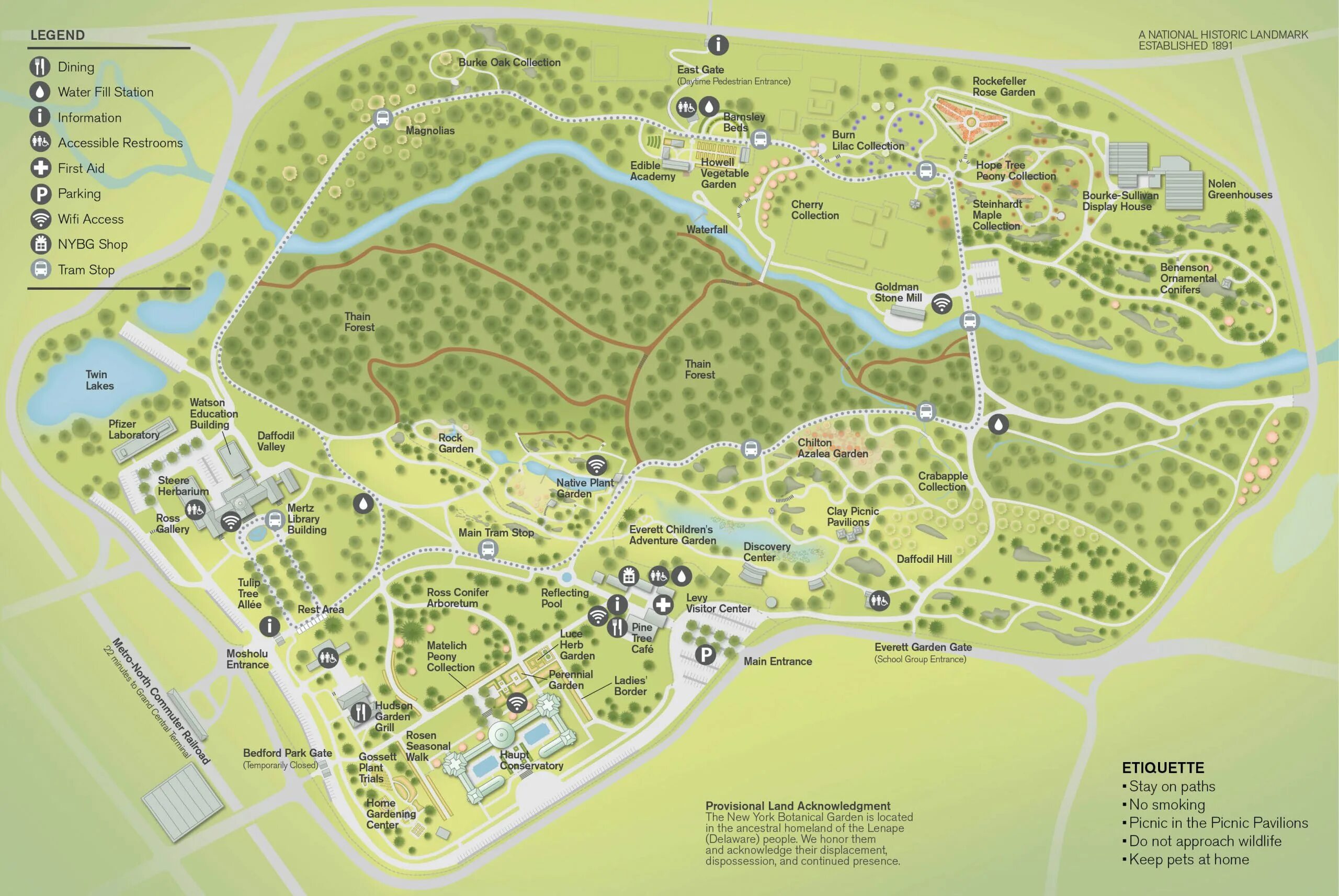 Карта для сада фото Visit New York Botanical Garden