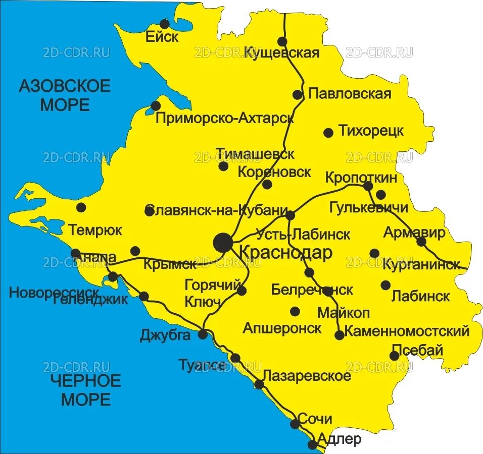 Карта краснодарского края фото Земля отцов - моя земля