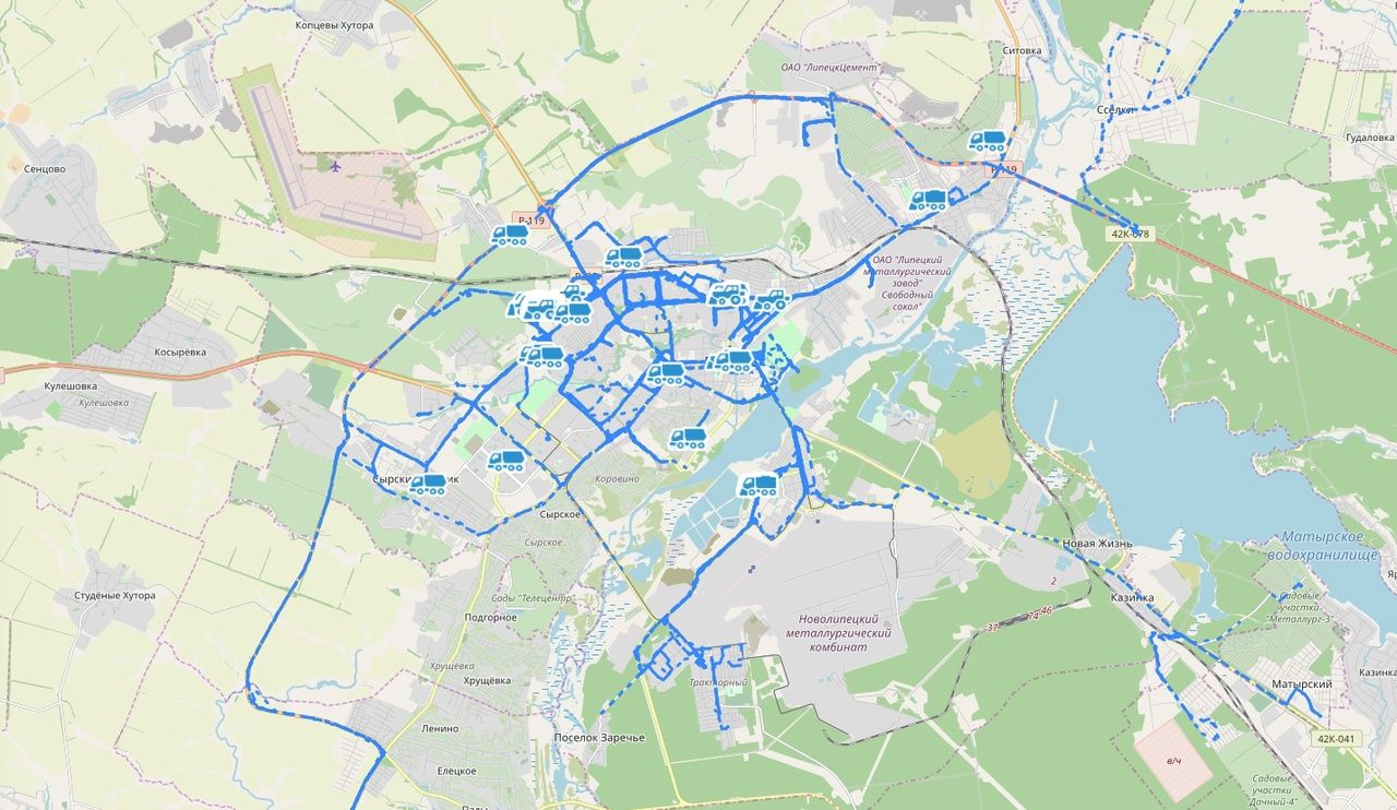 Карта липецка фото Липчане будут контролировать уборку дорог с помощью интерактивной карты - Новост