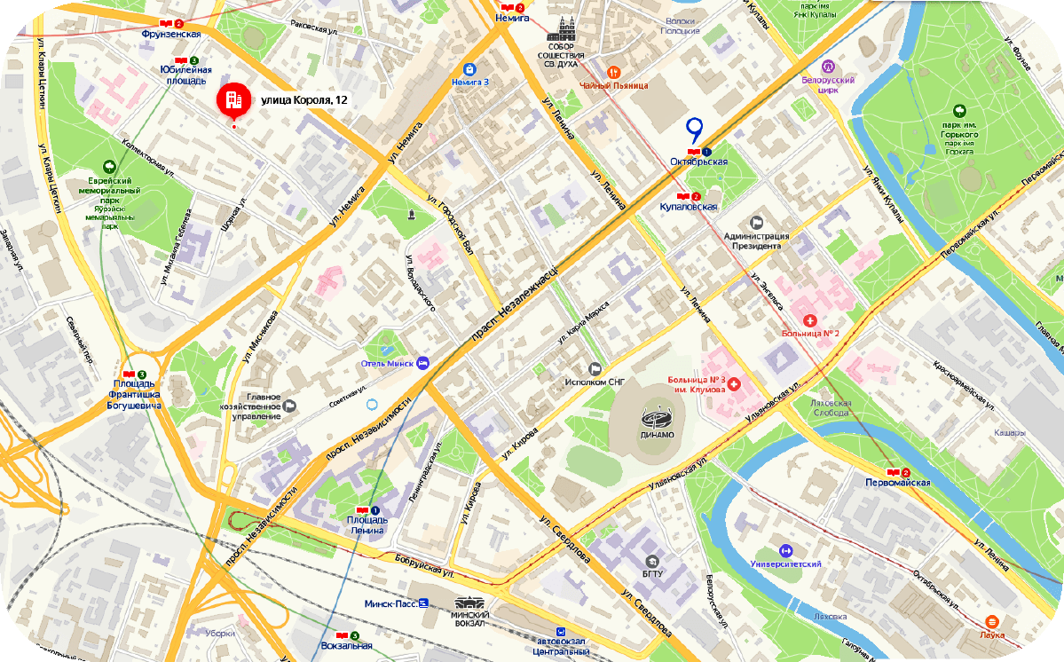 Карта минска фото "Hotel center" ул.Короля,12 в Минске coolturizm.ru