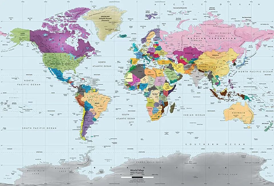 Карта мира фото крупным Amazon.com: World Map Decals For Wall