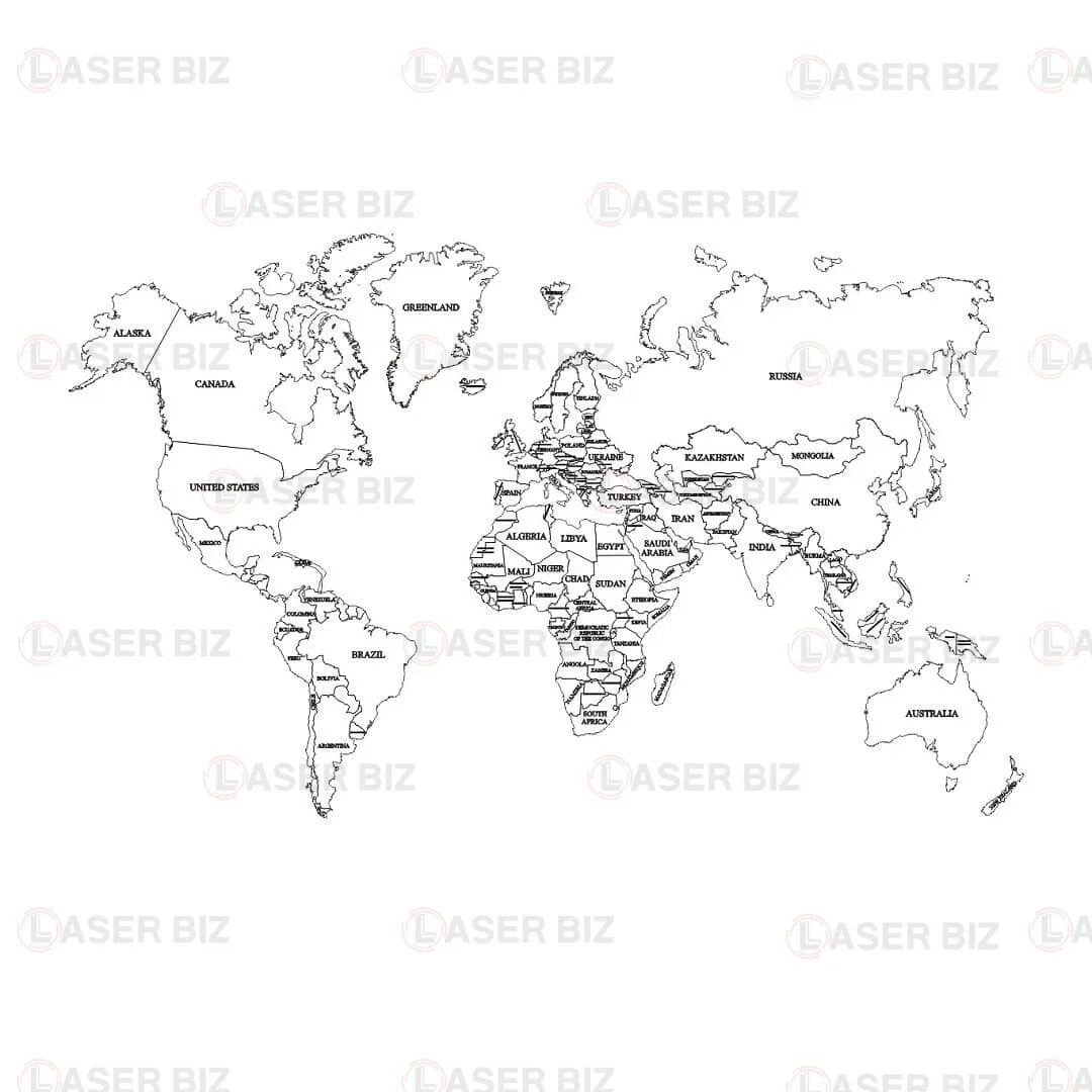 Карта мира инструкция по сборке Карта мира 3 " maket.LaserBiz.ru - Макеты для лазерной резки