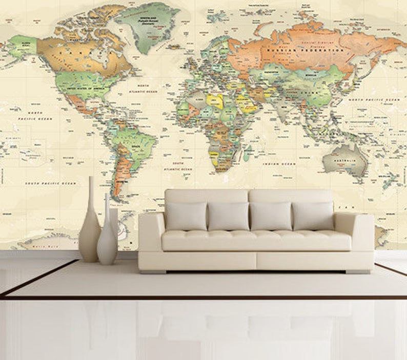 Карта мира в интерьере фото Pin on Eli Room