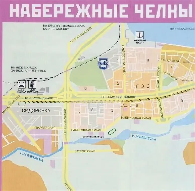Карта набережных челнов фото Карта наб челны - блог Санатории Кавказа