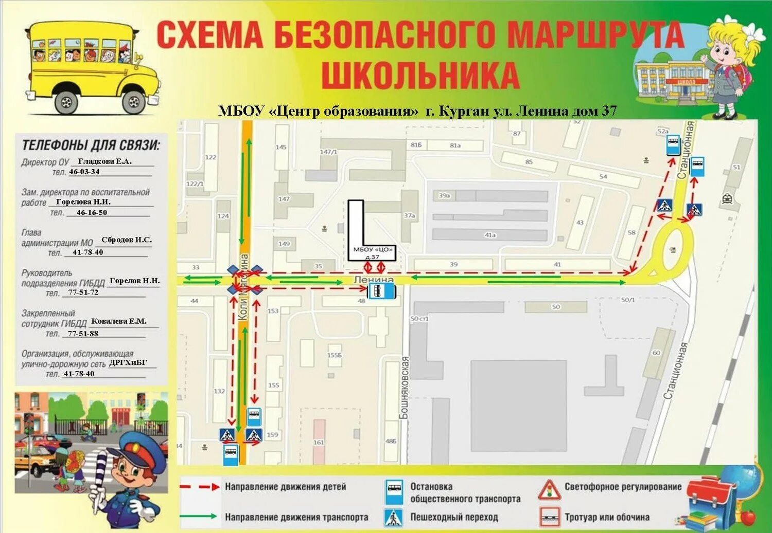 Карта от дома до школы схема Детский проехать