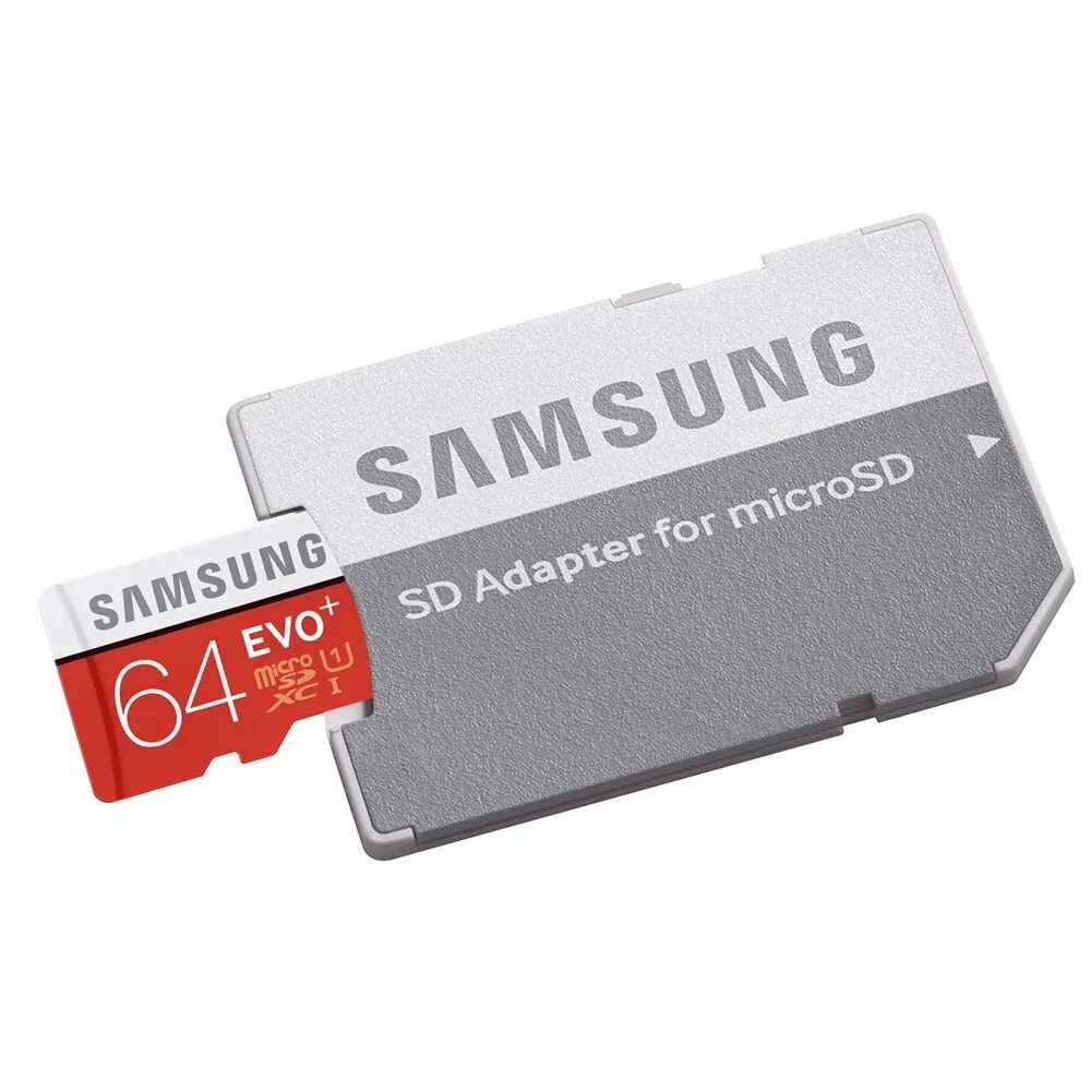 Карта памяти самсунг фото Купить Карта памяти Samsung MicroSDHC 64GB Class 10 EVO Plus (MB-MC64D) в Москве