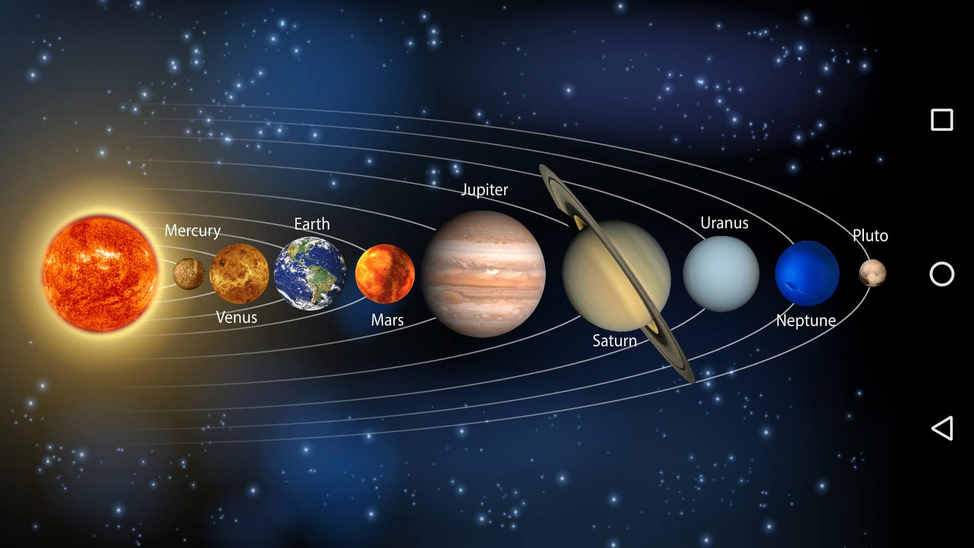 Карта планет солнечной системы фото с названиями Скачать SOLAR system APK для Android