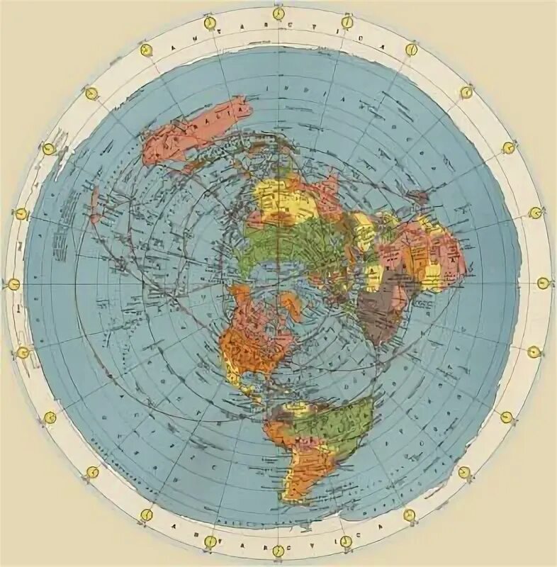 Карта плоской земли фото Azimuthal Equidistant Map : Flat Earth : Archival Quality Art Print 13x19 eBay