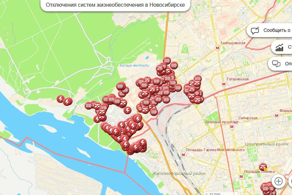 Карта подключения отопления в новосибирске 2024 сгк Больше сотни домов остались без тепла и горячей воды в Новосибирске