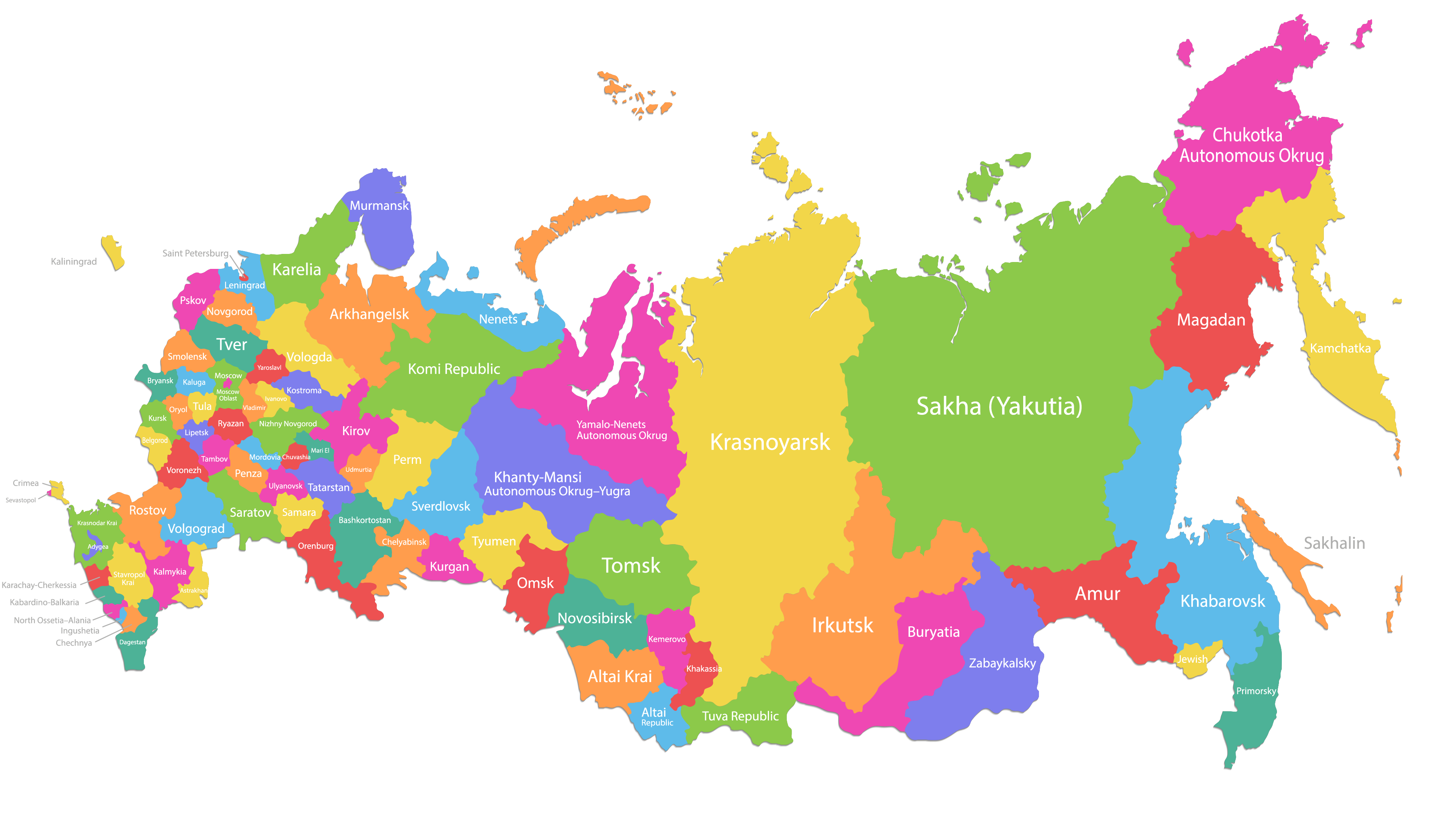 Карта россии фото в хорошем Russia Maps & Facts - World Atlas