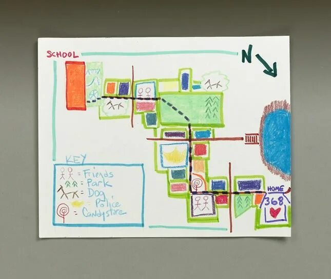 Карта школы фото Back to School Map crafts, Map projects, Community helpers crafts