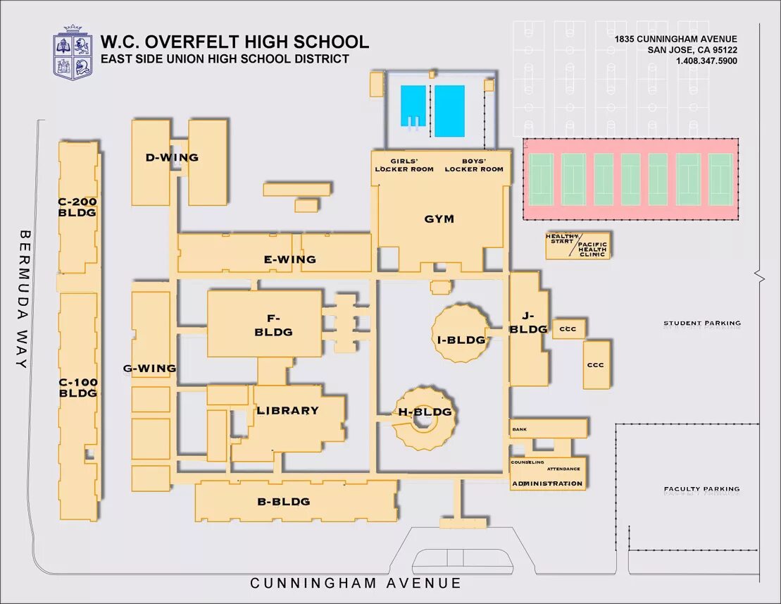 Карта школы фото Euless Trinity High School Map