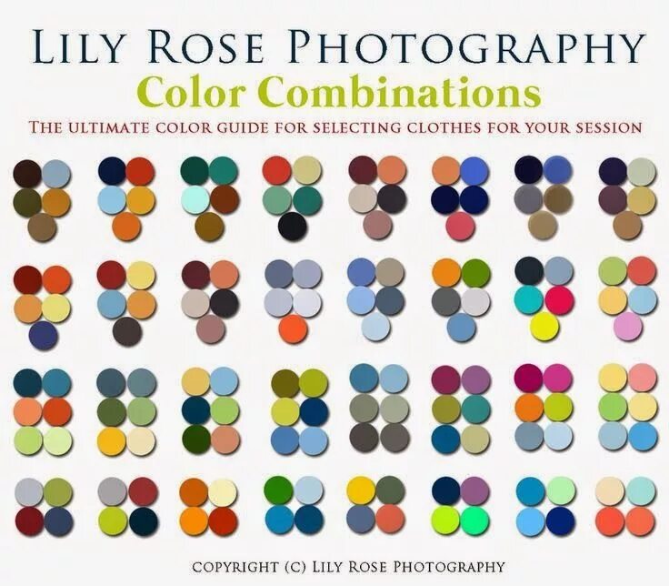 Карта сочетания цветов в одежде Family photo colors, Family picture colors, Good color combinations