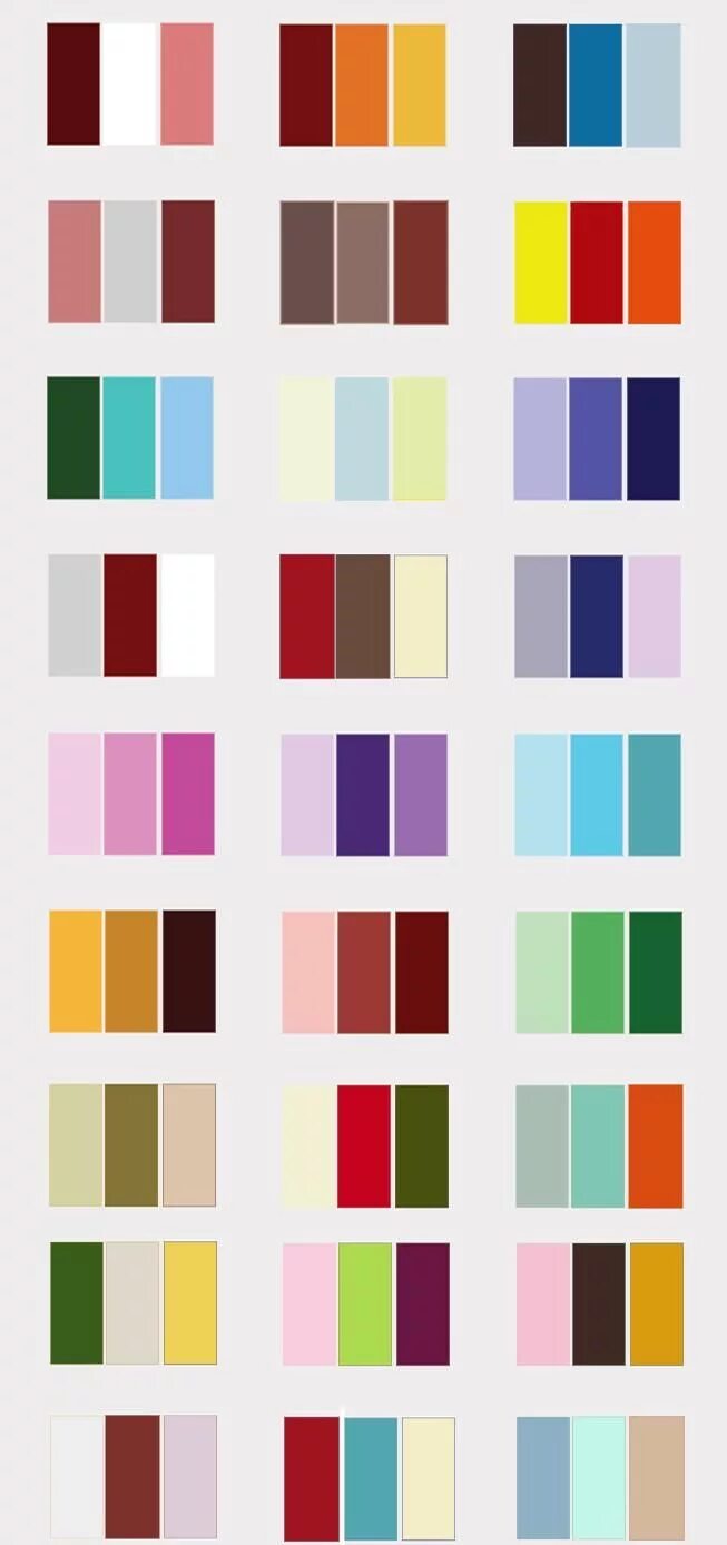 Карта сочетания цветов в одежде possible color schemes Сочетание цветов, Свадьбы по цветам, Цветовые схемы красо