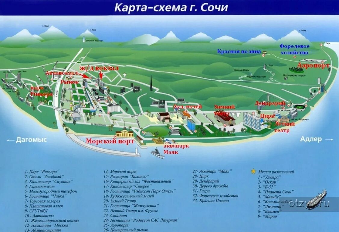 Карта сочи фото Сочи 3 дня 2 ночи - рассказ от 30.05.21