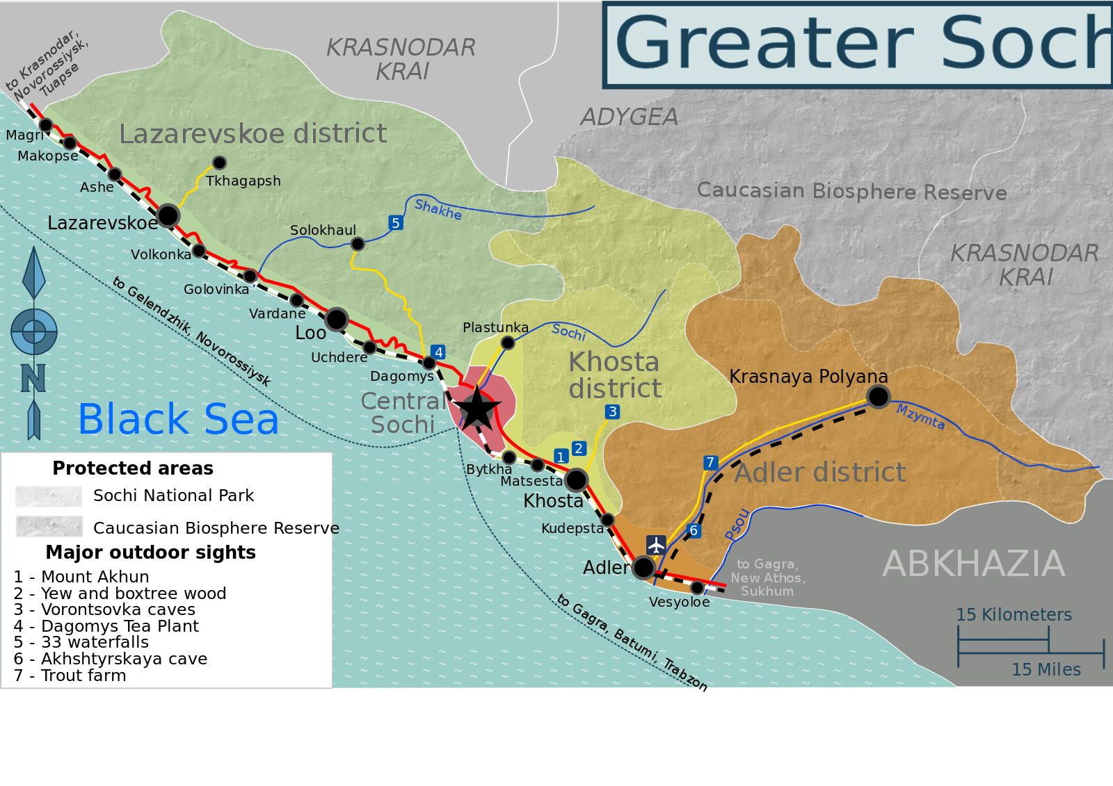 Карта сочи фото Файл:Greater Sochi map.svg - Вікіпэдыя