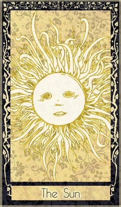Карта солнце фото The Tarot Card Collab! The Sun Tarot Card