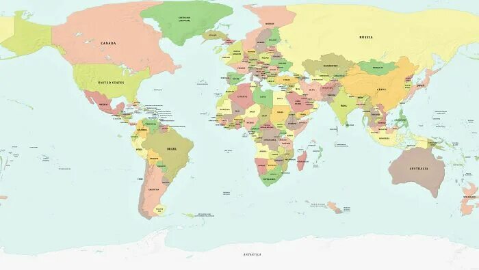 Карта стран мира фото The World If The Sea Level Decreased By 1000 Meters Map, World map, Sea level
