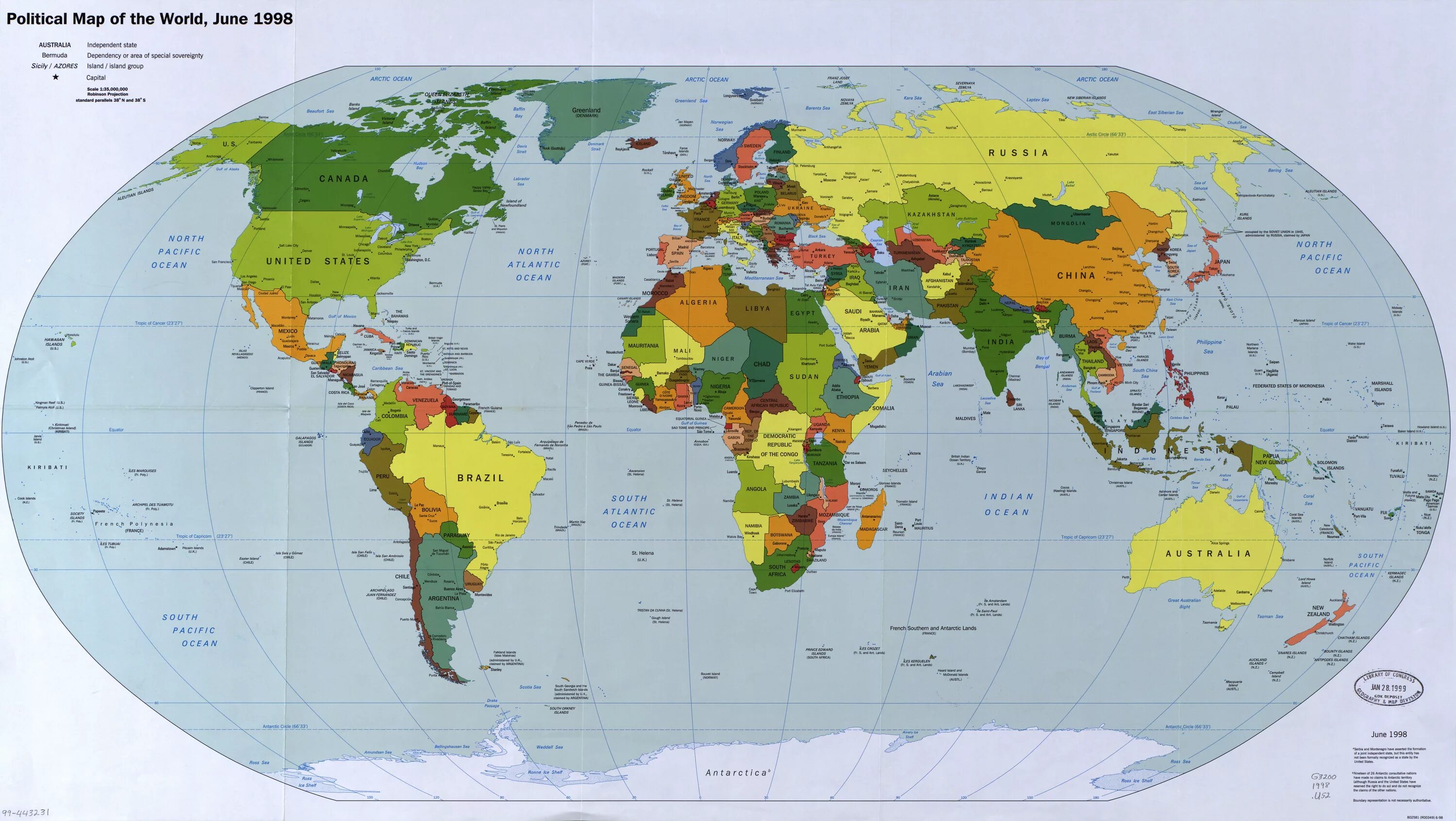 Карта стран мира фото File:Map of the world 1998.jpg - Wikipedia