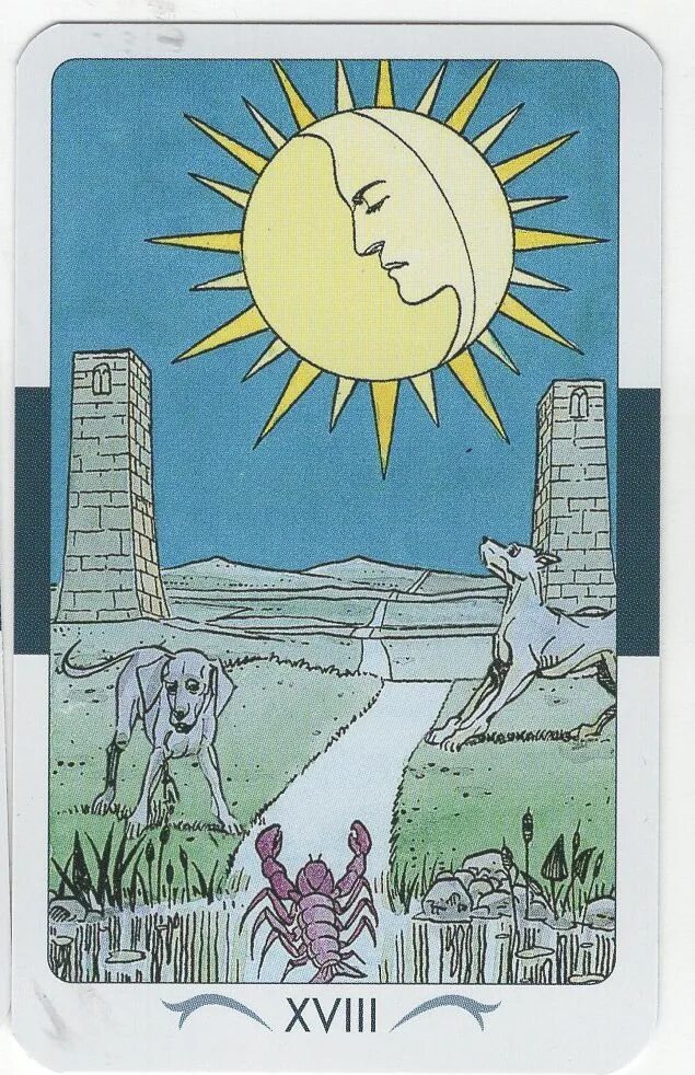 Карта таро луна фото Universal Tarot Lo Scarabeo читать описание и купить