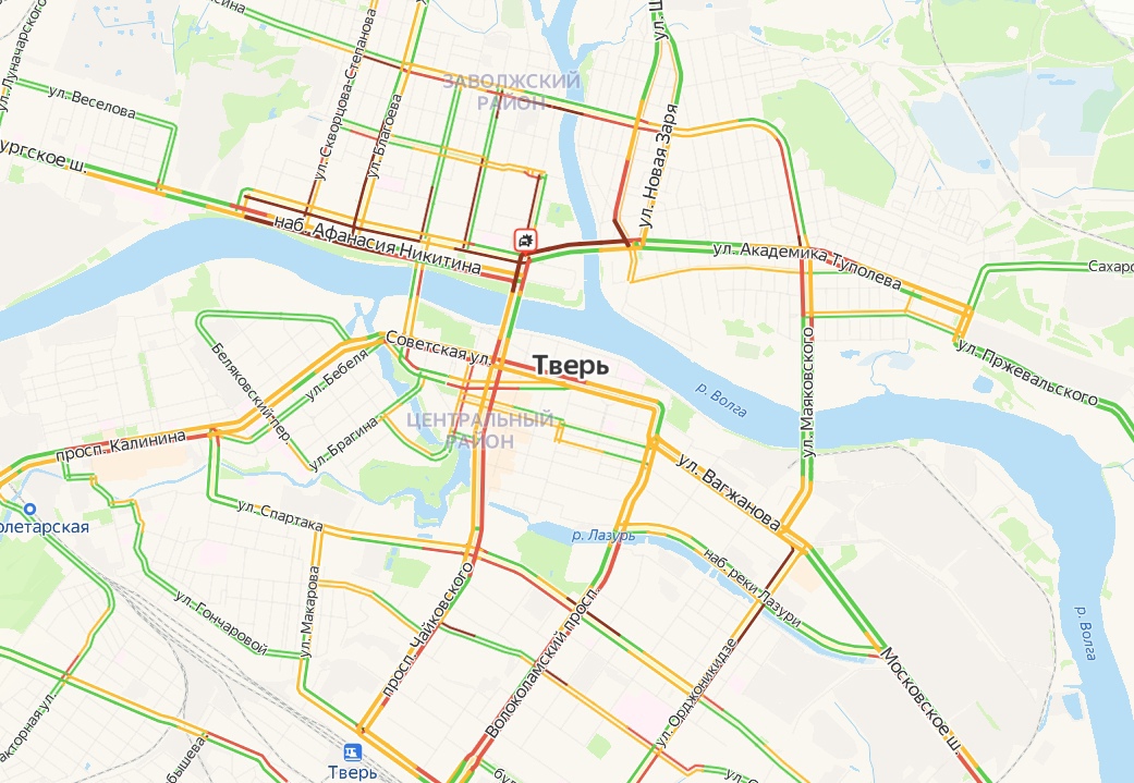 Карта тверь фото В Твери плохо ходят автобусы, а такси "задрало" цены - Новости Твери и городов Т