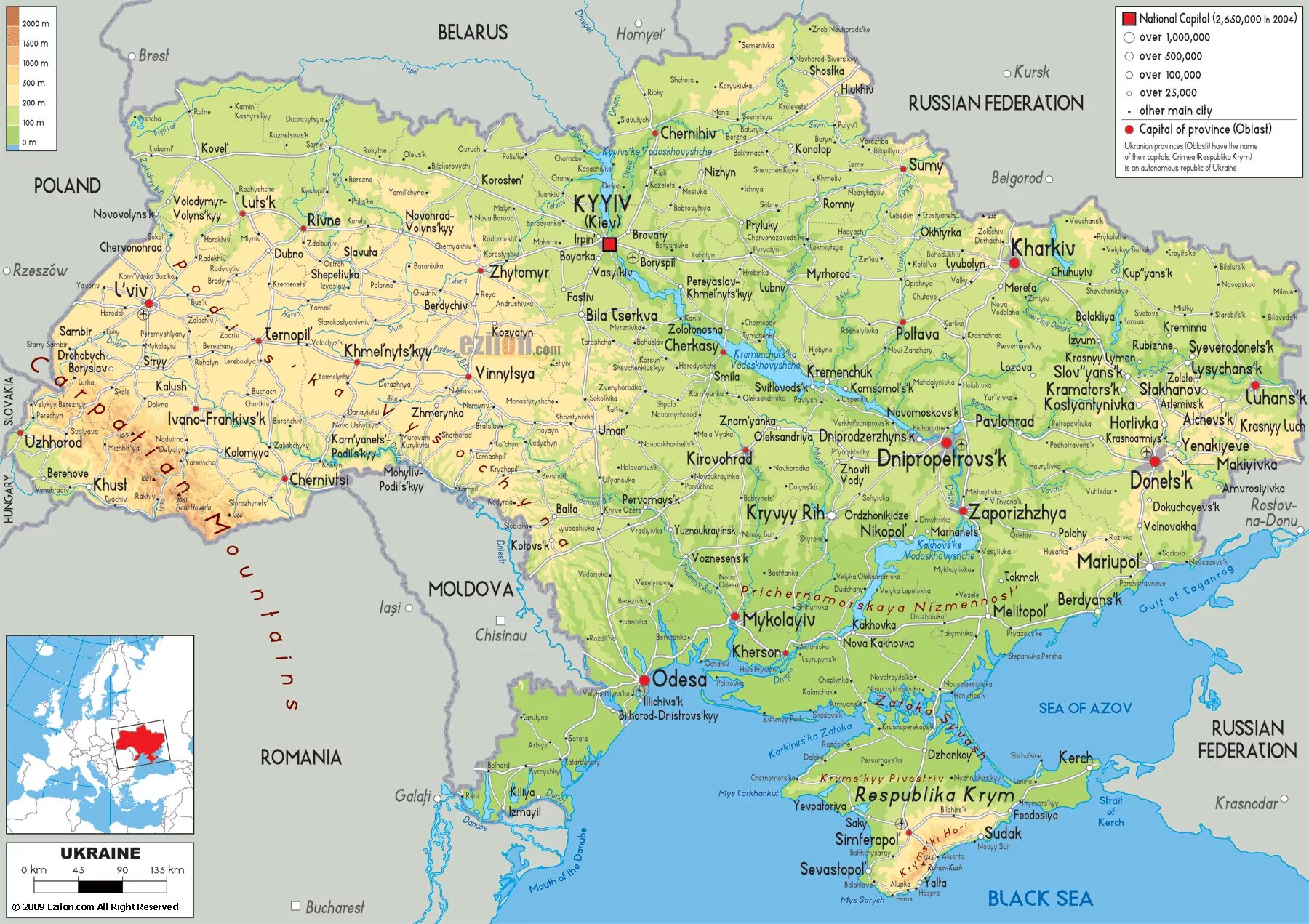Карта украины сегодня как выглядит сейчас Physical Map of Ukraine. Map, Teaching geography, Physical map