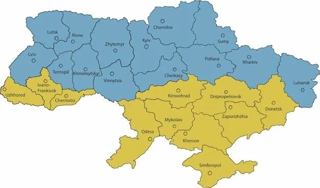Карта украины сегодня как выглядит сейчас Карта украины с городами и районами Премиум векторы в 2022 г Карта, Украина, Рож
