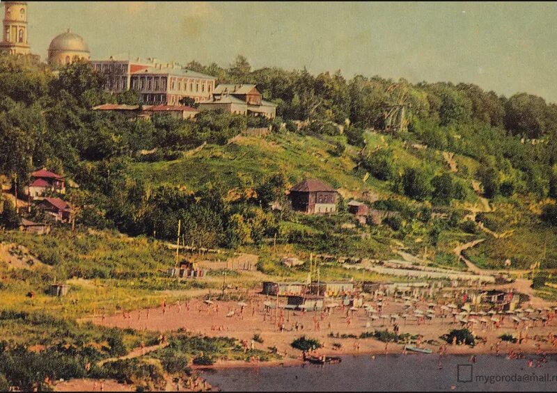 Картина по фото калуга Калуга - Российский город. Калужский пляж. 1978 год. - Россия Калужская область 