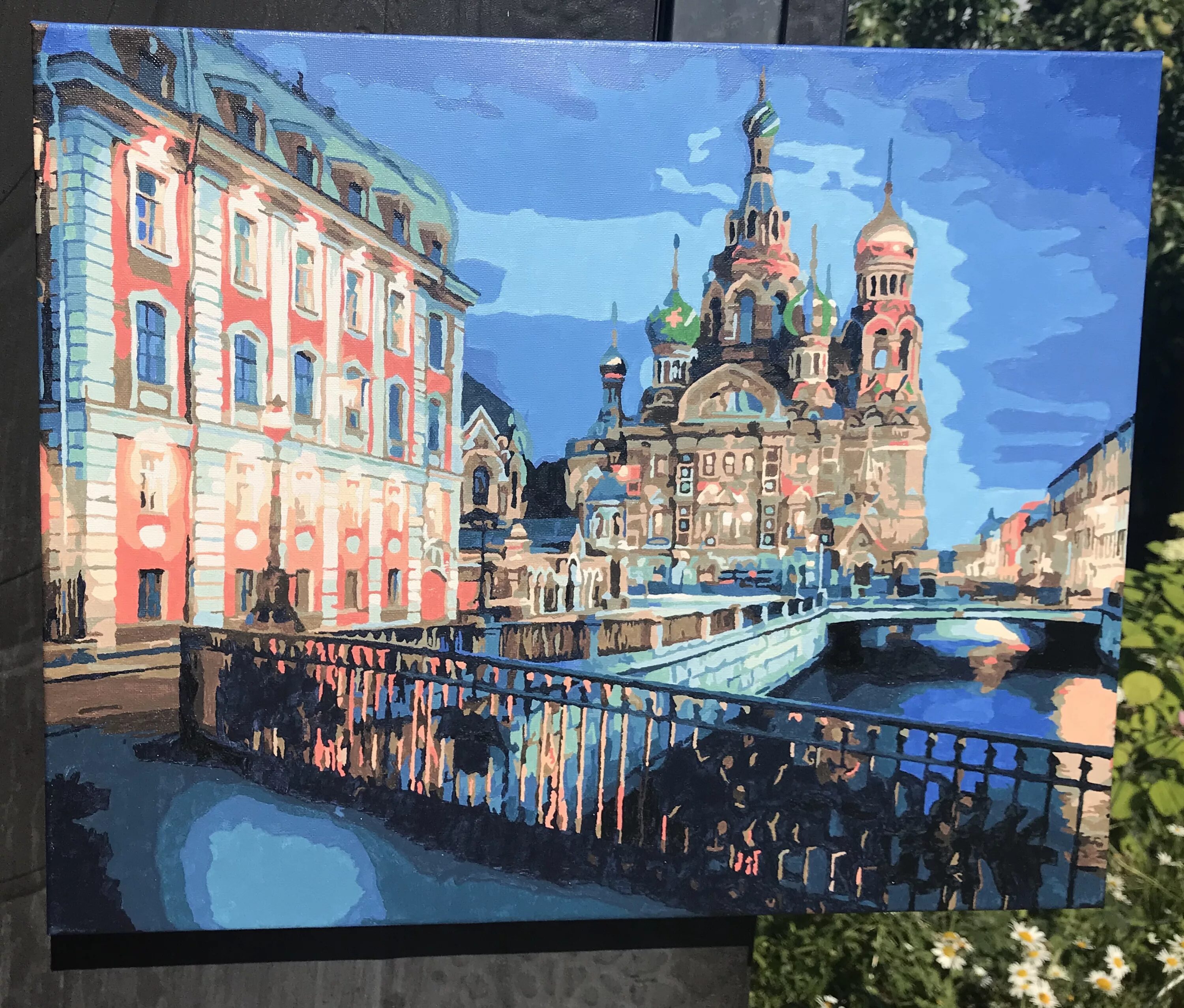 Картина по фото в спб недорого ZX 21808 Храм Спаса на крови. Санкт-Петербург Раскраска картина по номерам на хо