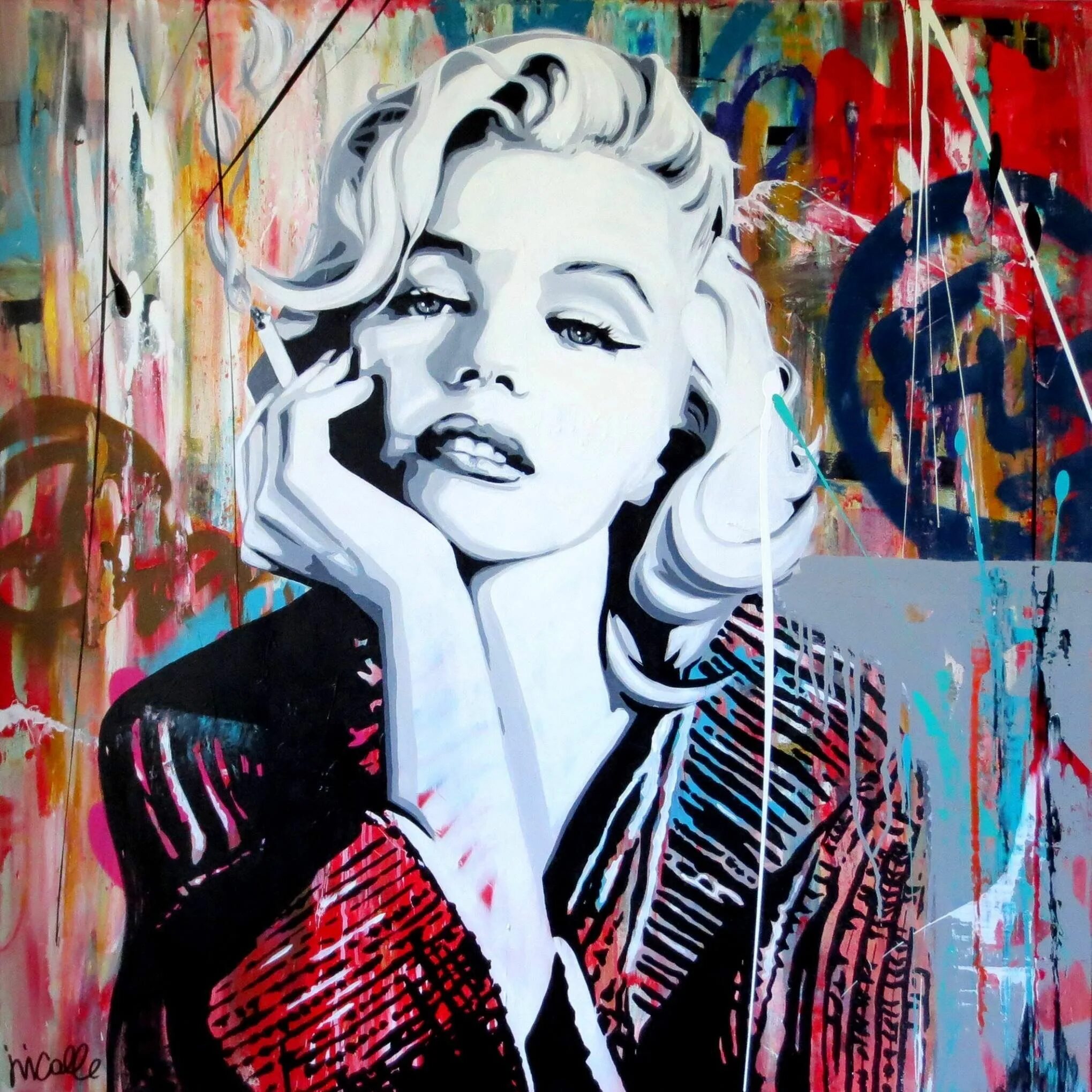 Картина по фото в стиле поп арт Pin on Julie Nicole Pop art marilyn, Marilyn monroe pop art, Marilyn monroe art