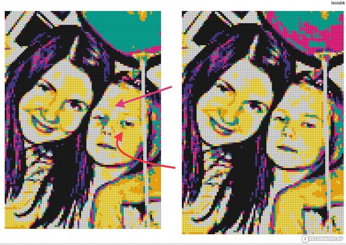 Картина по номерам по фото qbrix Алмазная фотомозаика QBRIX Pop-Art - "Настоящая Поп-Арт картина. Сборка алмазной