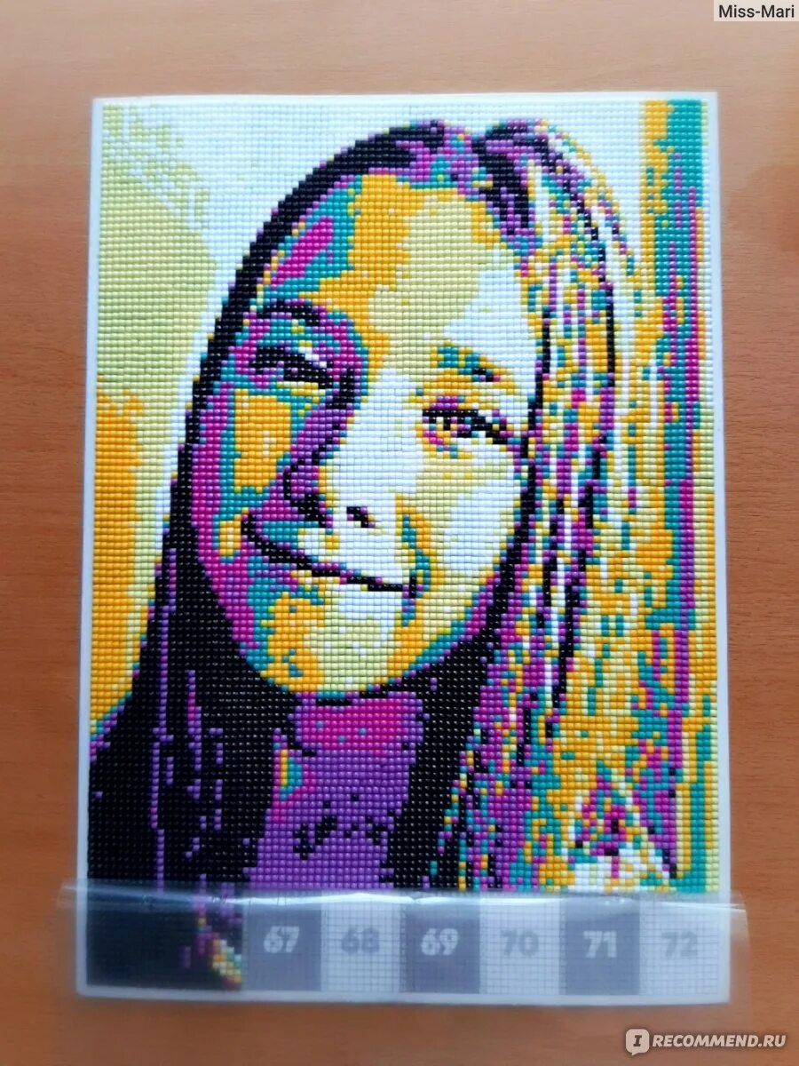 Картина по номерам по фото qbrix Алмазная фотомозаика QBRIX Pop-Art - "Оригинальная творческая идея для подарка, 