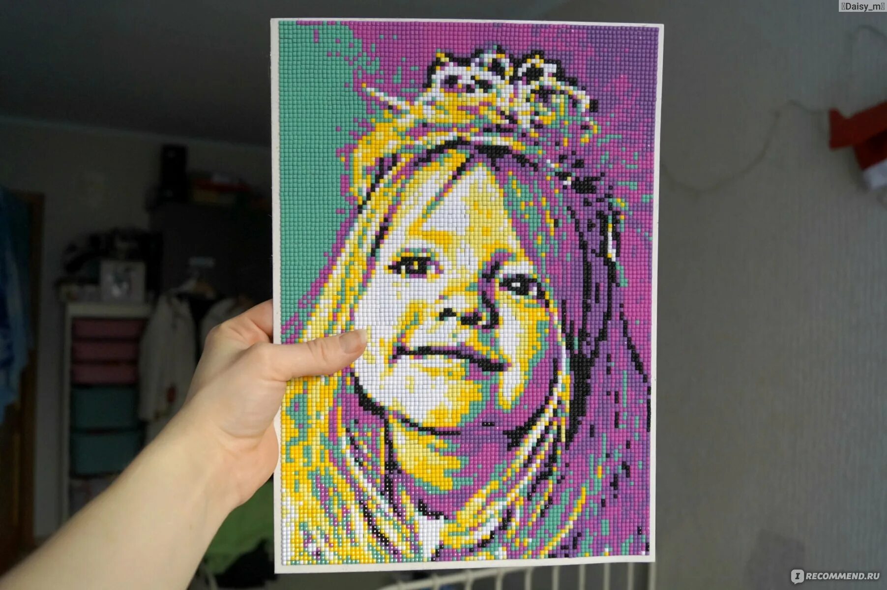Картина по номерам по фото qbrix Алмазная фотомозаика QBRIX Pop-Art - "Моя вторая алмазная мозаика по фото от Qbr