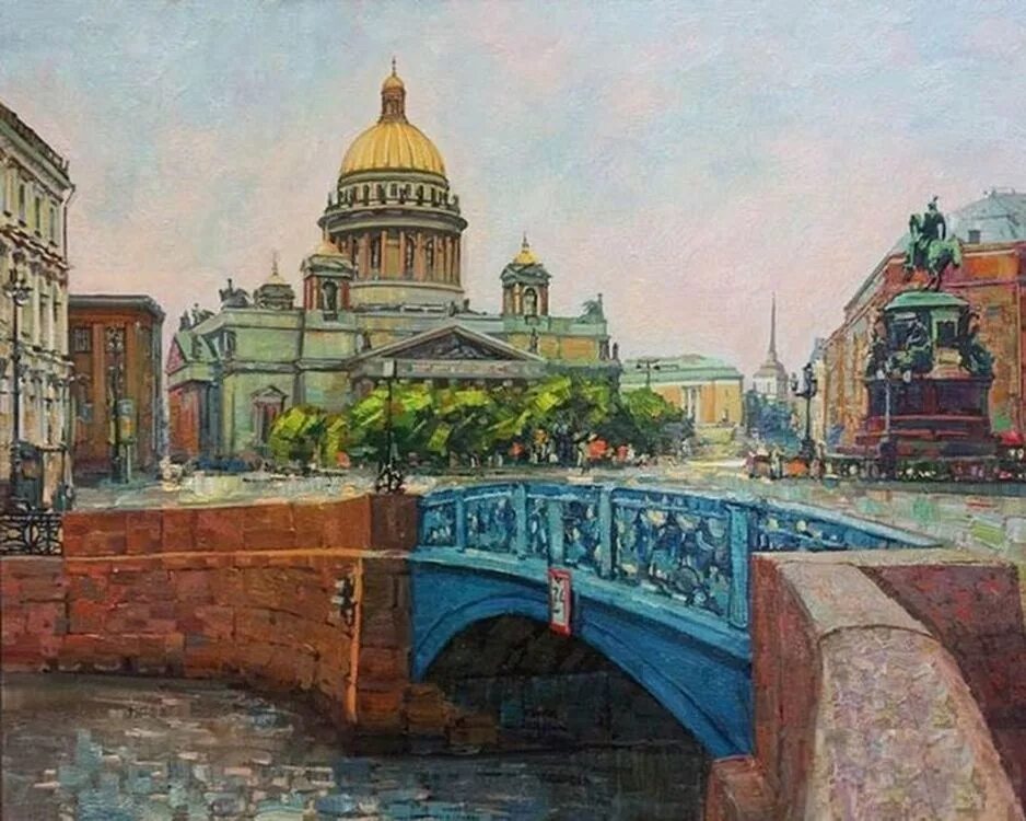Картина по номерам по фото спб Картина по номерам "Виды города" VA-0889 Colibri 40x50 см - купить недорого в Са