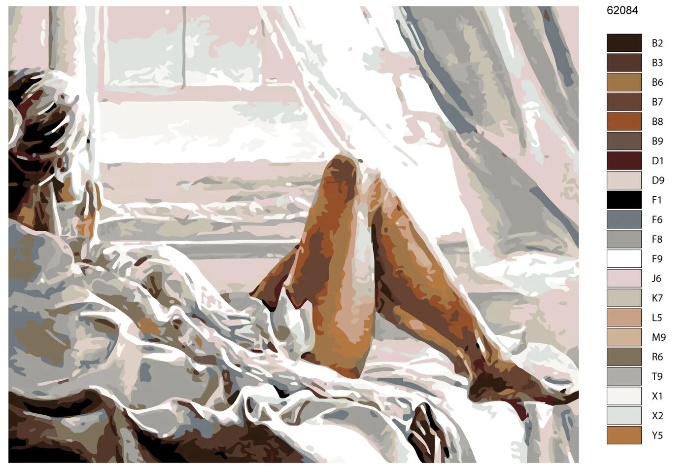 Картина по номерам по фото уфа Картина по номерам,"Живопись по номерам", 40 x 50, KTMK-62084 девшка романтика ,
