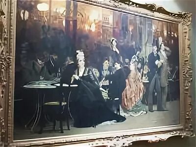 Картина репина парижское кафе фото Картина репина французское кафе - Фото