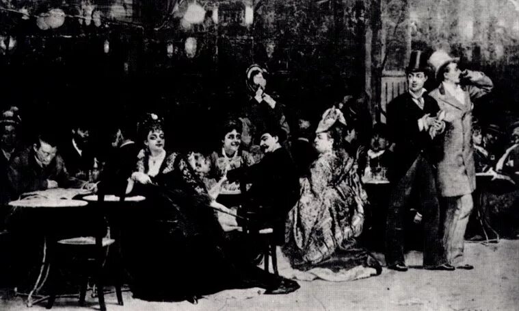 Картина репина парижское кафе фото 1874-1875 Репин И.Е. "Парижское кафе". Интерактивная галерея. Илья Репин