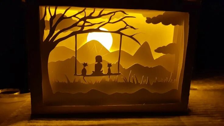 Картина светильник своими руками Till Julius? Faça você mesmo em casa, Quadro 3d, Arte