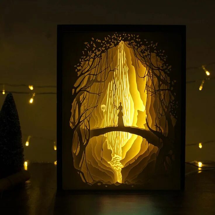 Картина светильник своими руками Pin on Paper light