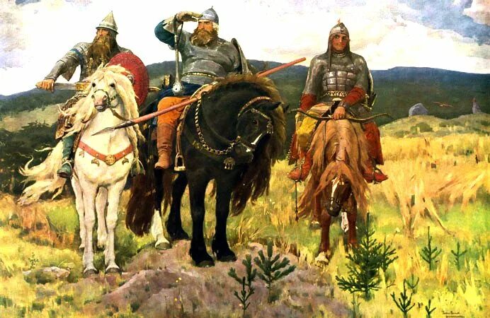 Картина три богатыря фото в хорошем качестве Путешествие по сказкам